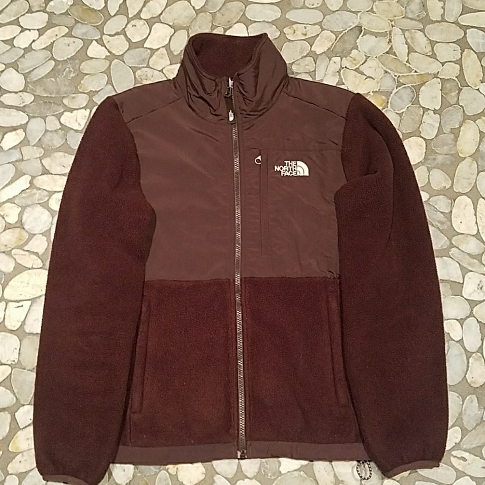 North Face Brown Fleece Full Zip Women's Small